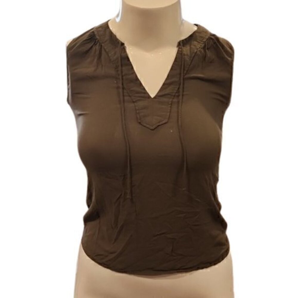 [Old Navy] Dark Green Sleeveless Blouse - Size XS